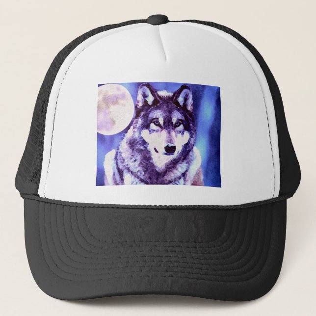 Gorra De Camionero Wolf Look - Lonely Wolf (Anverso)