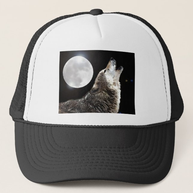Gorra De Camionero Wolf & Moon (Anverso)