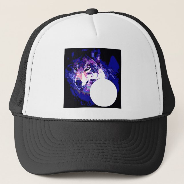 Gorra De Camionero Wolf & Moon (Anverso)