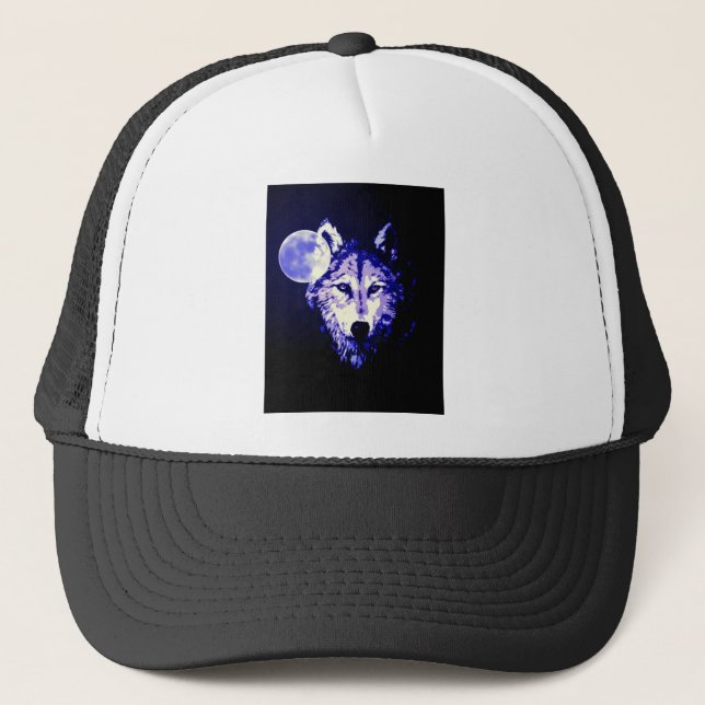 Gorra De Camionero Wolf & Moon (Anverso)