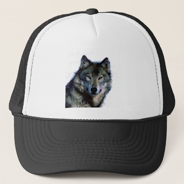 Gorra De Camionero Wolf Portrait (Anverso)