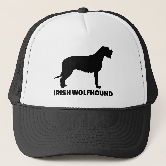 Gorra De Camionero Wolfhound irlandés (Anverso)