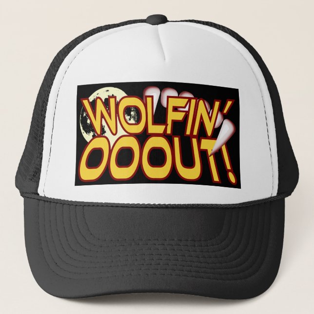 Gorra De Camionero ¡WOLFIN YA! Werewolf Full Moon (Anverso)