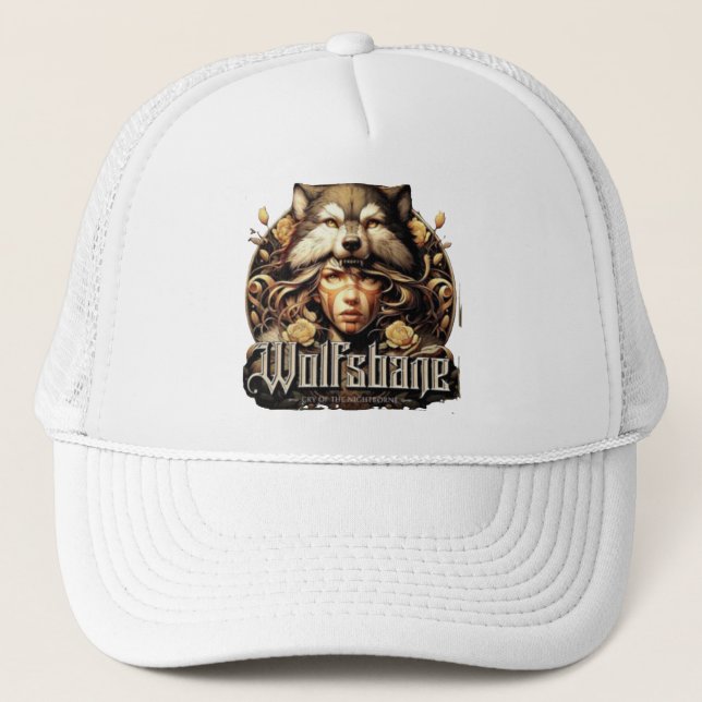 Gorra De Camionero Wolfshane evoca la mística de los indómitos (Anverso)