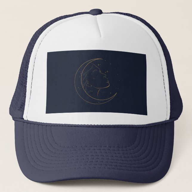 Gorra De Camionero Woman Line Art Personalized (Anverso)