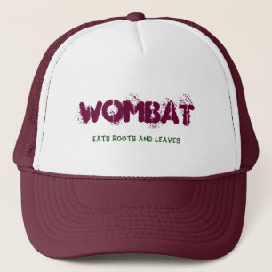 Gorra De Camionero Wombat, come raíces y las hojas