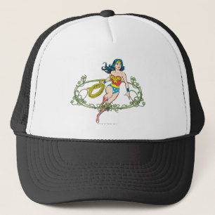 Gorra De Camionero Wonder Woman Green Vines