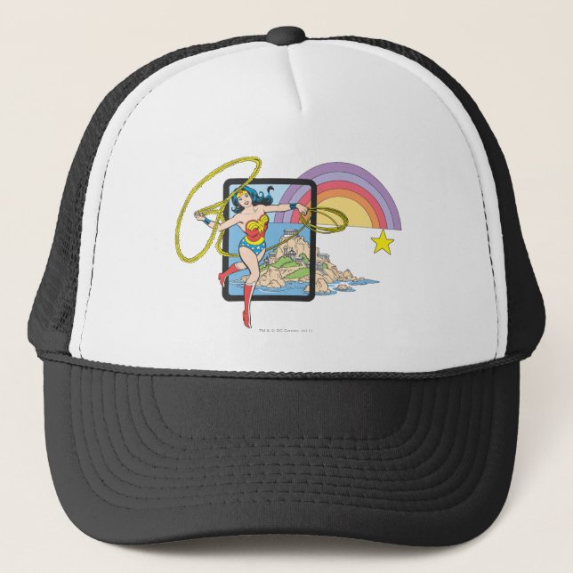 Gorra De Camionero Wonwoman Rainbow (Anverso)