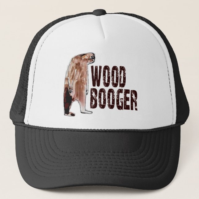 Gorra De Camionero WOODBOOGER lindo Sasquatch - encontrar el (Anverso)