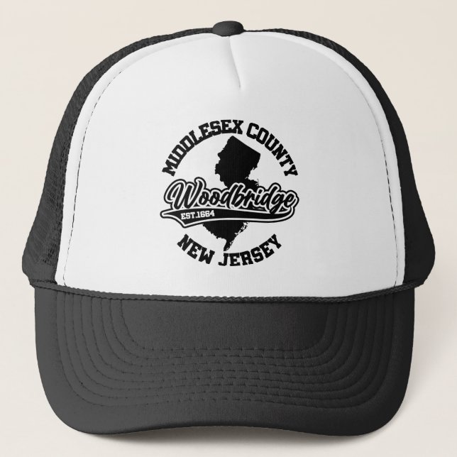 Gorra De Camionero Woodbridge, Nueva Jersey (Anverso)