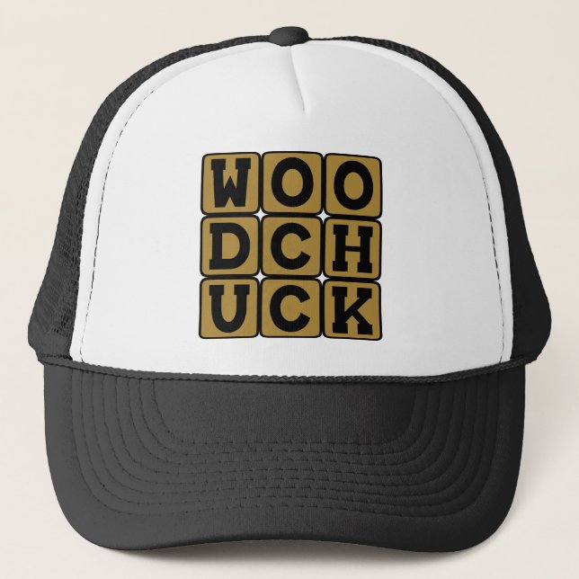 Gorra De Camionero Woodchuck, Groundhog (Anverso)