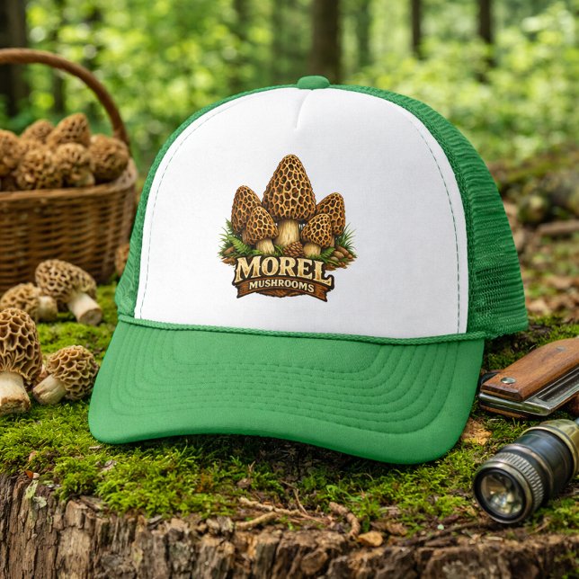Gorra De Camionero Woodland Morel Mushrooms (Subido por el creador)