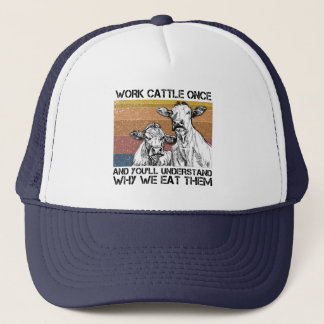 Gorra De Camionero Work Cattle Once And You'll Understand Funny Cow 