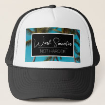 "Work Smarter" trucker hat (black)