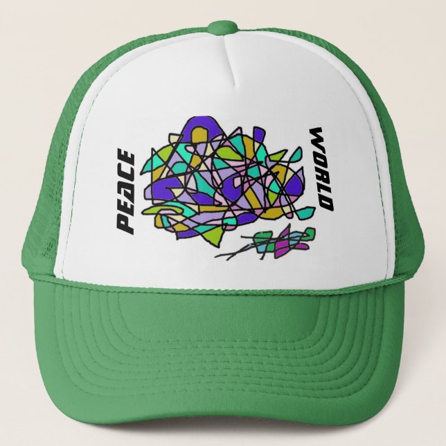 Gorra De Camionero World Peace Hat (Anverso)