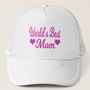 Gorra De Camionero World's Best Mom Pink