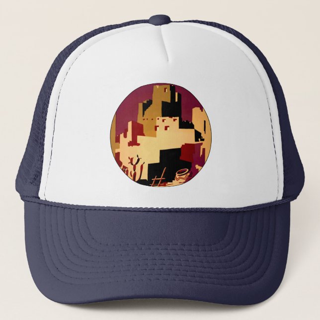 Gorra De Camionero WPA del Suroeste del Pueblo WPA Nacional (Anverso)