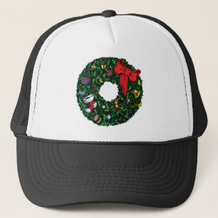 Gorra De Camionero Wreath navidades