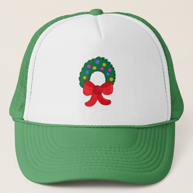 Gorra De Camionero Wreath navidades (Anverso)