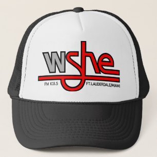 GORRA DE CAMIONERO WSHE 103.5 LOGO DE VINTAGE DE MIAMI FT LAUDERDALE
