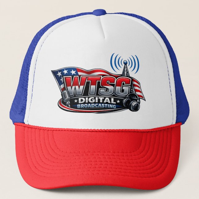 Gorra De Camionero WTSG Digital Broadcasting Logo Trucker Hat (Anverso)