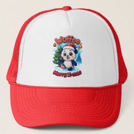 Gorra De Camionero Wuffoo Poppi Feliz Navidad Kawaii 3D Fiesta