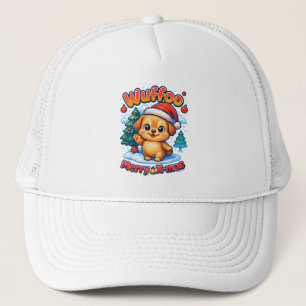 Gorra De Camionero Wuffoo Roony Feliz Navidad Kawaii 3D Fiesta