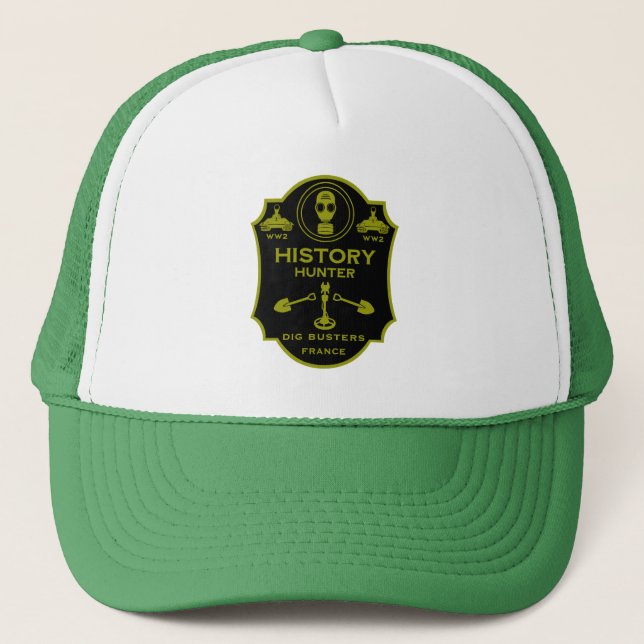 Gorra De Camionero WW2 Trench Battlefield Metal Detecting Club (Anverso)