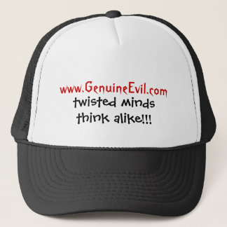 Gorra De Camionero ¡www.GenuineEvil.com, las mentes torcidas piensa