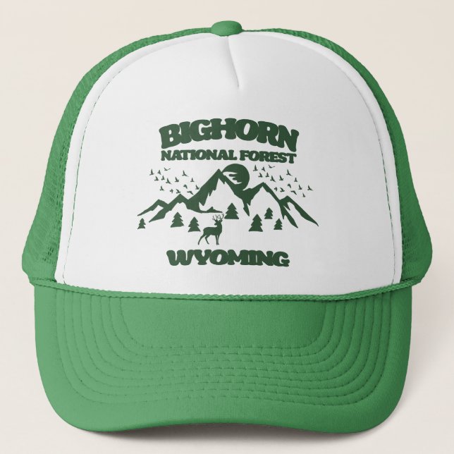 Gorra De Camionero Wyoming, Bosque Nacional Bighorn (Anverso)