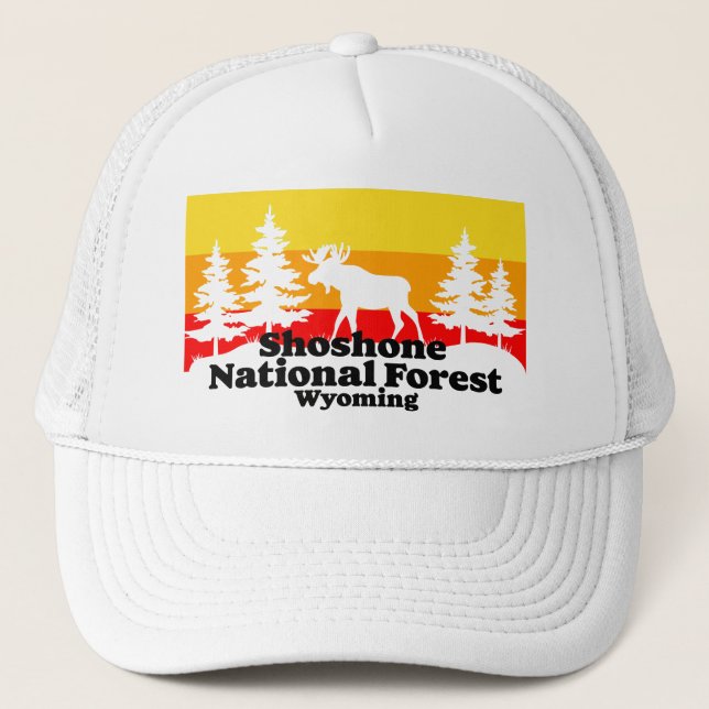 Gorra De Camionero Wyoming, Bosque Nacional Shoshone (Anverso)
