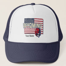 Wyoming United States Retro State Map Vintage USA