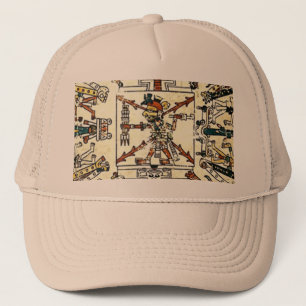 Gorra De Camionero Xiuhtecuhtli Aztec Death God