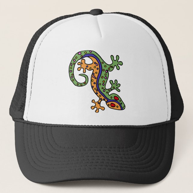 Gorra De Camionero XX arte del Gecko (Anverso)