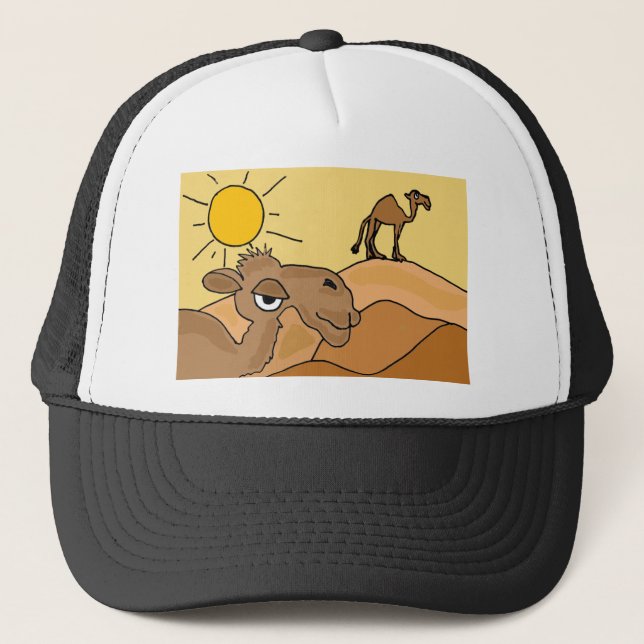Gorra De Camionero XX camello en el arte popular del desierto (Anverso)