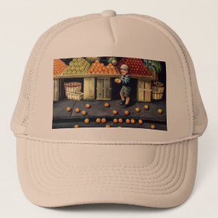 Gorra De Camionero y naranjas