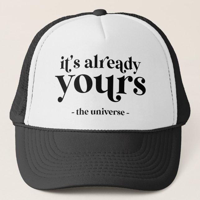 Gorra De Camionero Ya es tuyo - el universo (Anverso)