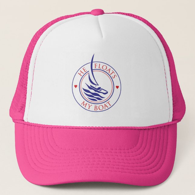 Gorra De Camionero YachTees_He Flota mi amor en barco (Anverso)