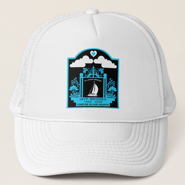 Gorra De Camionero Yachtman | Monumento al funeral de Yachtswoman (Anverso)