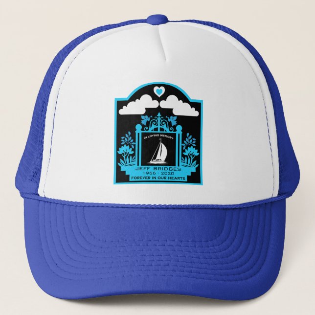 Gorra De Camionero Yachtman | Monumento al funeral de Yachtswoman (Anverso)