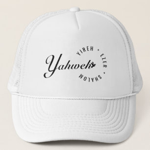 Gorra De Camionero Yahweh Yireh Shalom Ezer Nombres de Dios Cristiano