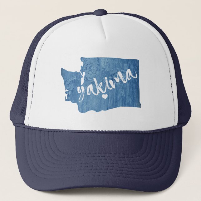 Gorra De Camionero Yakima Washington Wood Grain (Anverso)