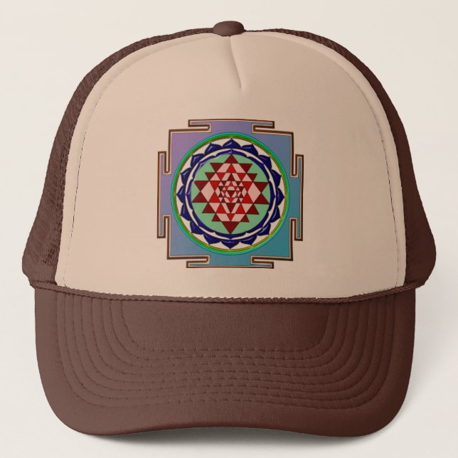 GORRA DE CAMIONERO YANTRA AZUL (Anverso)