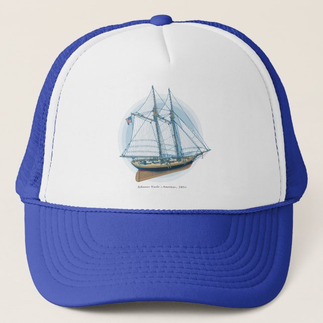 Gorra De Camionero Yate "América" del Schooner, 1851 (Anverso)