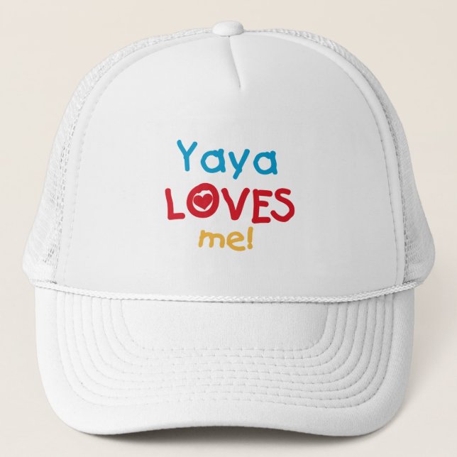 Gorra De Camionero Yaya me ama camisetas y regalos (Anverso)