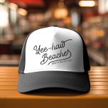 Gorra De Camionero Yee-haw Beaches Personalizado coincidiendo descans<br><div class="desc">¡El descanso de primavera se llama y tu equipo responde como un camionero de bohotown! Arrojar la correa común y corriente a estos gorras tan rad como una puesta de sol del desierto, salpicada de vibraciones. Tus nombres o eslogan descarado a través del frente de espuma en fuentes de inspiración...</div>