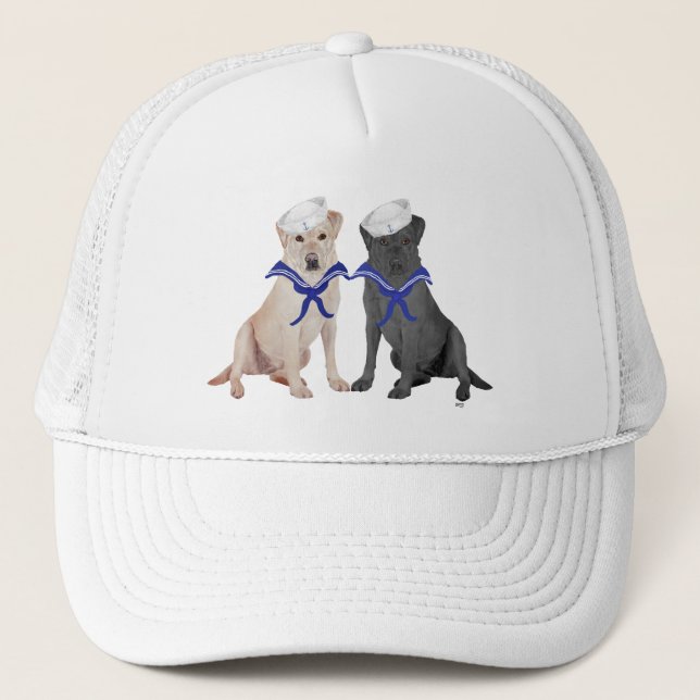 Gorra De Camionero Yellow & Black Labrador Retrievers (Anverso)