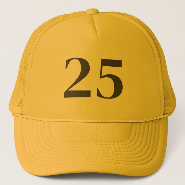 Gorra De Camionero Yellow Color Birthday Gift Hat (Anverso)