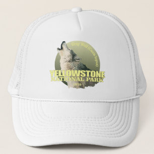 Gorra De Camionero Yellowstone NP (Lobo gris) WT
