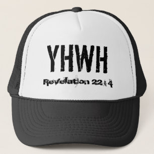 Gorra De Camionero YHWH, revelación 22: 4